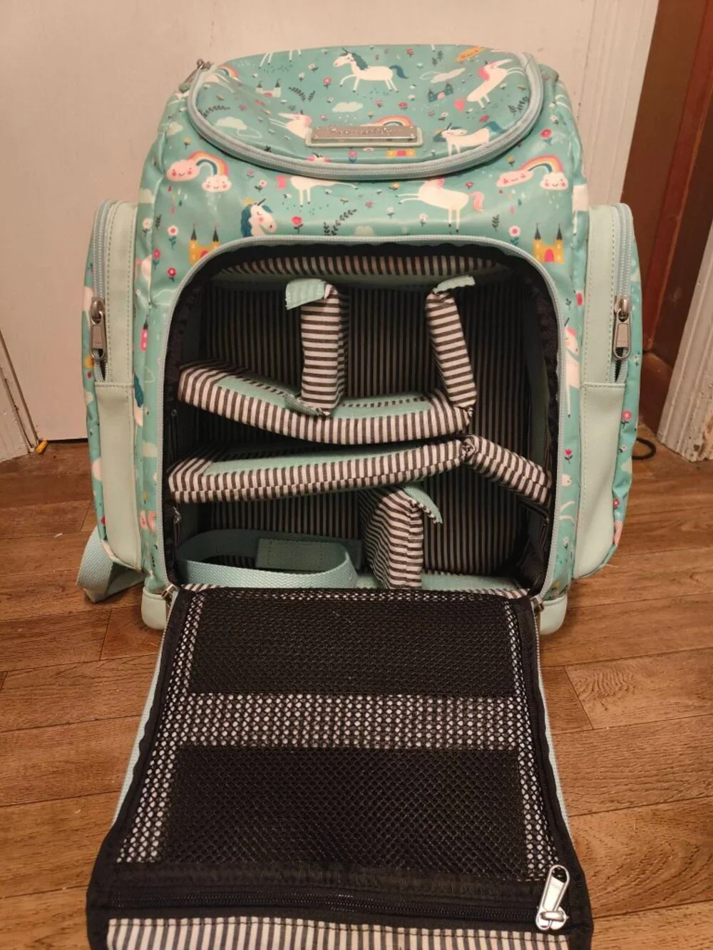 RETIRED House of Flynn Unicorn Lima Camera Backpack Diaper Bag
